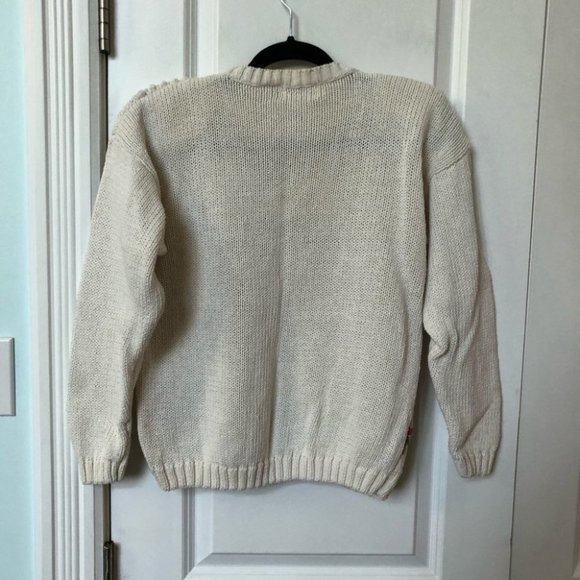 Vintage Jessica Floral  Cottagecore granny 3D Knit Sweater - Picture 2 of 5